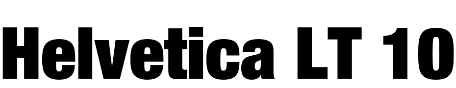Helvetica LT 107 Extra Black Condensed Font Download Free